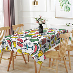 Lofaris Tropical Fruit Rectangle Tablecloth Home Decoration