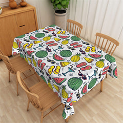 Lofaris Tropical Fruit Rectangle Tablecloth Home Decoration