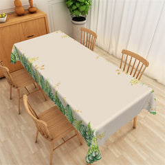 Lofaris Tropical Green Monstera Simple Rectangle Tablecloth