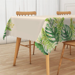 Lofaris Tropical Green Monstera Simple Rectangle Tablecloth