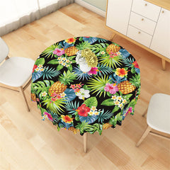 Lofaris Tropical Monstera Greenery Floral Round Tablecloth