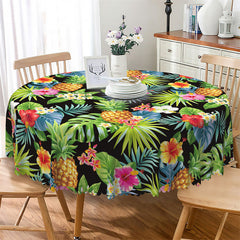 Lofaris Tropical Monstera Greenery Floral Round Tablecloth