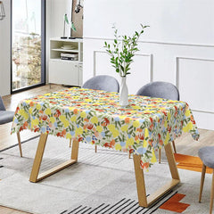 Lofaris Tropical Plant Leaves Floral Multicolor Tablecloth