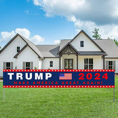 Lofaris Trump 2024 Election Maga Save America Garden Banner