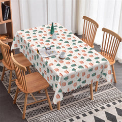 Lofaris Tumbler Step And Repeat Kitchen Rectangle Tablecloth