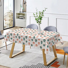 Lofaris Tumbler Step And Repeat Kitchen Rectangle Tablecloth