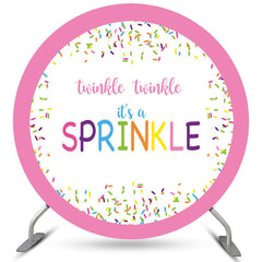 Lofaris Twinkle Its A Sprinkle Candy Round Birthday Backdrop