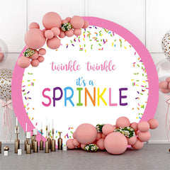 Lofaris Twinkle Its A Sprinkle Candy Round Birthday Backdrop