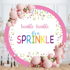 Lofaris Twinkle Its A Sprinkle Candy Round Birthday Backdrop