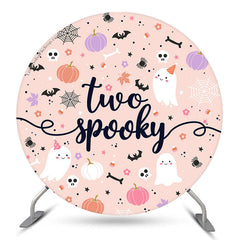 Lofaris Two Spooky Halloween Round 2nd Birthday Backdrop