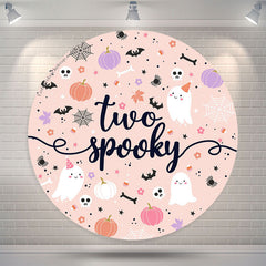 Lofaris Two Spooky Halloween Round 2nd Birthday Backdrop