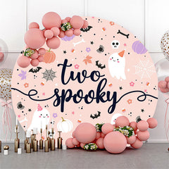 Lofaris Two Spooky Halloween Round 2nd Birthday Backdrop