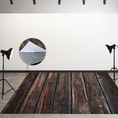 Lofaris Typical Vertical Wooden Floor Backdrop For Photo