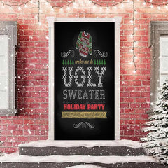 Lofaris Ugly Sweater Holiday Party Christmas Door Cover