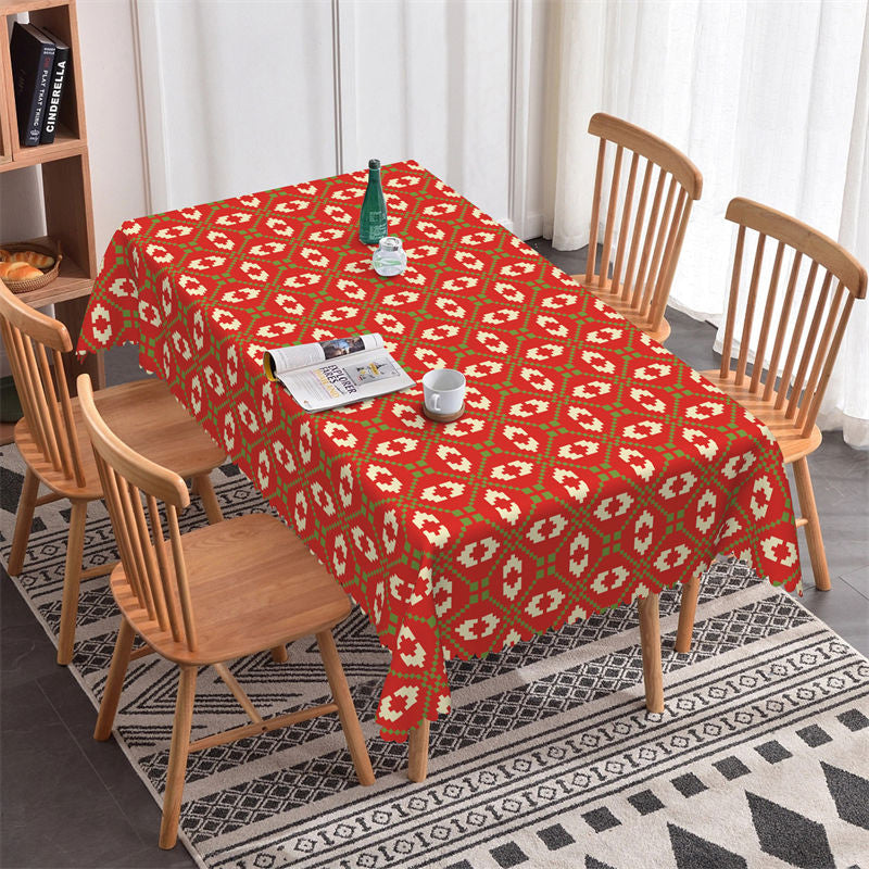 Lofaris Ugly Sweather Christmas Rectangle Tablecloth