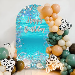 Lofaris Under The Sea Birthday Double Sided Arch Backdrop