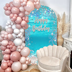 Lofaris Under The Sea Birthday Double Sided Arch Backdrop