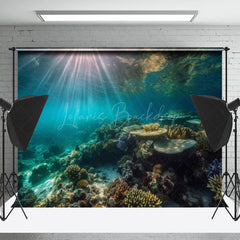 Lofaris Undersea Landscape Coral Summer Photography Backdrop