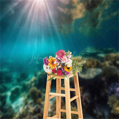 Lofaris Undersea Landscape Coral Summer Photography Backdrop