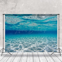 Lofaris Underwater Blue Ocean Natural Scenery Photo Backdrop