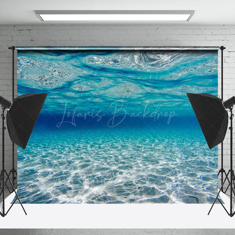 Lofaris Underwater Blue Ocean Natural Scenery Photo Backdrop