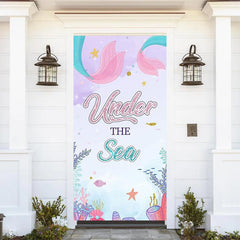 Lofaris Unter The Sea Plant Mermaid Baby Shower Door Cover