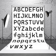 Lofaris Uppercase And Lowercase English Alphabet Backdrop