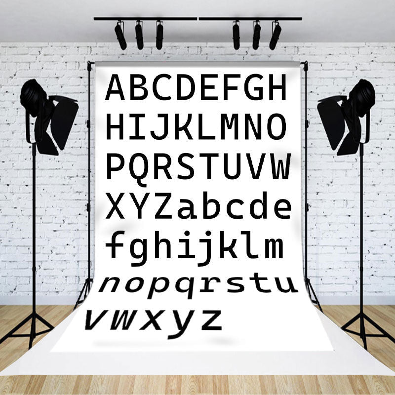 Lofaris Uppercase And Lowercase English Alphabet Backdrop