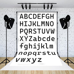 Lofaris Uppercase And Lowercase English Alphabet Backdrop