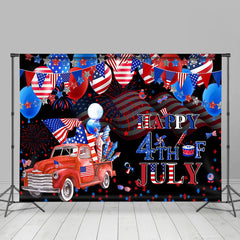 Lofaris USA Flag Balloon Truck Spark Independence Day Backdrop