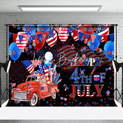 Lofaris USA Flag Balloon Truck Spark Independence Day Backdrop