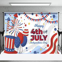 Lofaris Usa Flag Happy 4th Of July Independence Day Backdrop