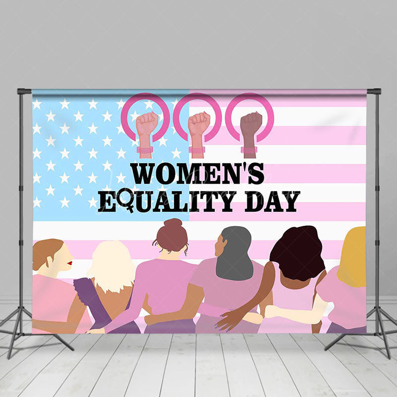 Lofaris Usa Flag National Womens Equality Day Party Backdrop