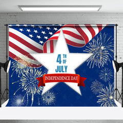 Lofaris Usa Flag Star 4th Of July Independence Day Backdrop