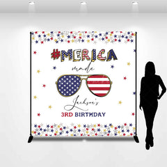 Lofaris Usa Flag Sunglasses Custom 3rd Birthday Backdrop