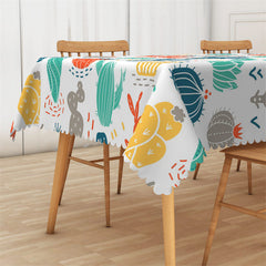 Lofaris Various Cactus Pattern Kitchen Rectangle Tablecloth