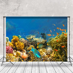 Lofaris Various Fish Coral Undersea Natural Scenery Backdrop