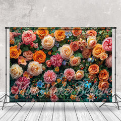 Lofaris Various Flowers Fine Art Backdrop For Photo Studio