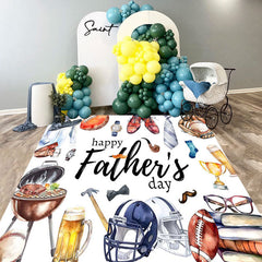 Lofaris Various Gifts Rugby White Fathers Day Floor Decal