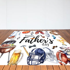 Lofaris Various Gifts Rugby White Fathers Day Floor Decal