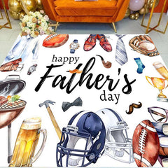 Lofaris Various Gifts Rugby White Fathers Day Floor Decal