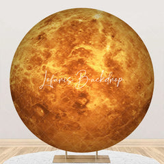 Lofaris Venus Surface Texture Planet Circle Birthday Backdrop