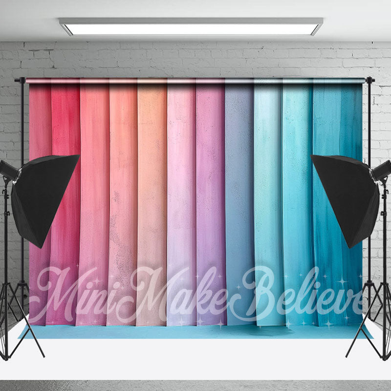 Lofaris Vertical Striped Color Wall Cake Smash Backdrop