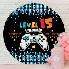 Lofaris Video Games Style Happy 15th Birthday Backdrop For Boy