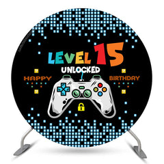 Lofaris Video Games Style Happy 15th Birthday Backdrop For Boy