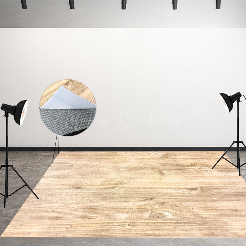 Lofaris Village Burlywood Wood Texture Photo Floor Backdrop