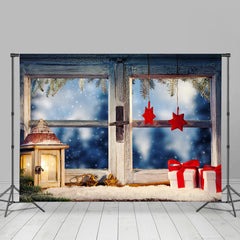 Lofaris Village Window Gifts Photo Shoot Christmas Backdrop