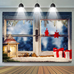 Lofaris Village Window Gifts Photo Shoot Christmas Backdrop