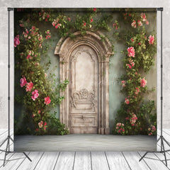 Lofaris Vinatge Green Wall Greenery Floral Spring Backdrop