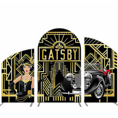 Lofaris Vintage Car The Great Catsby Beauty Arch Backdrop Kit